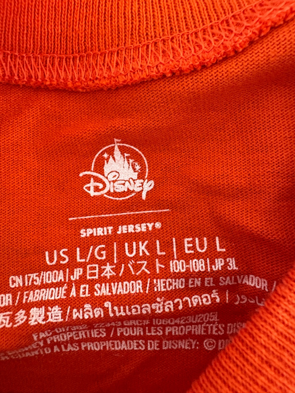 Disneyland Orange Mickey Pumpkin Spirit Jersey - Picture 3 of 3